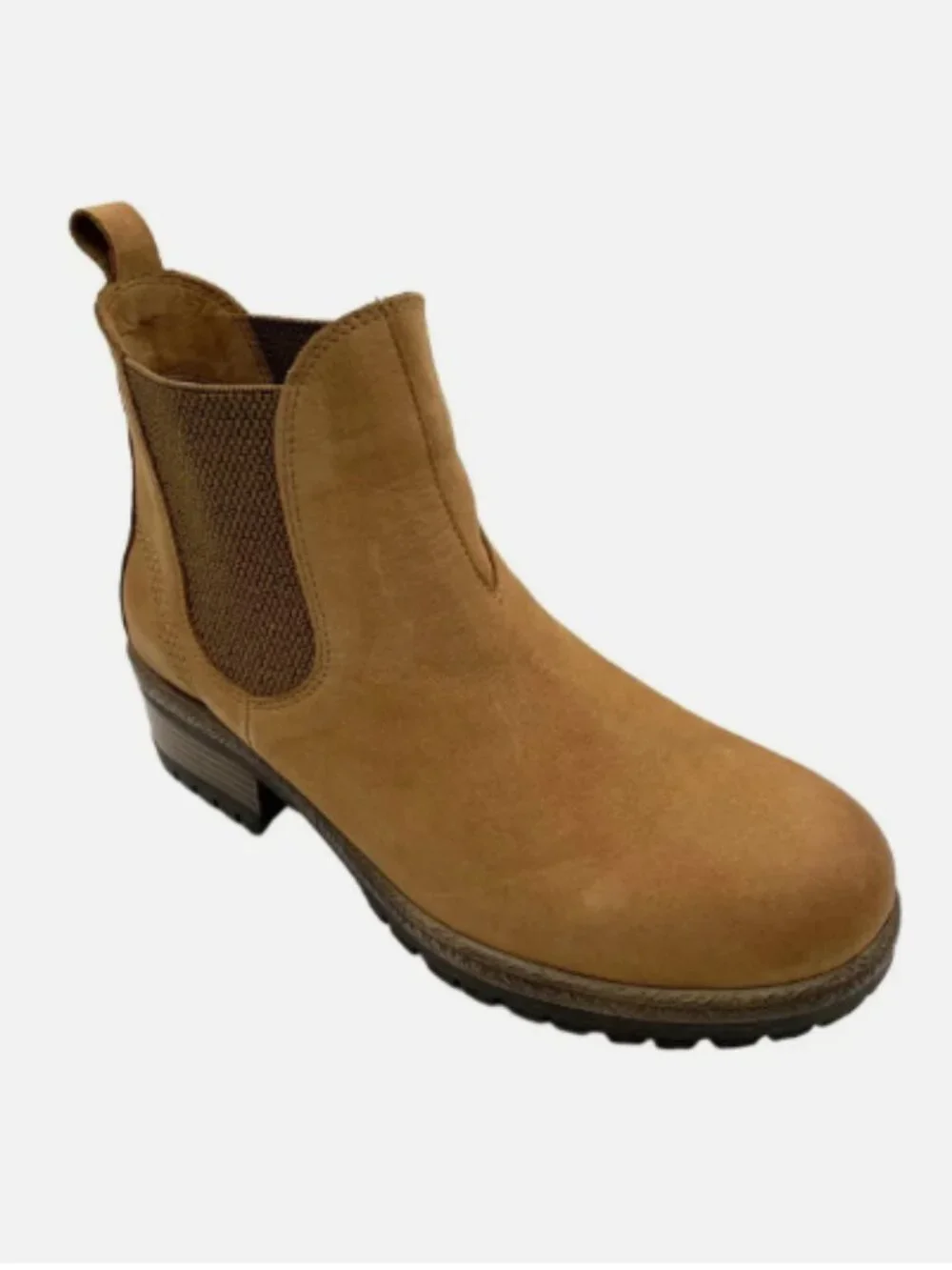 Miz Mooz Leather Heeled Ankle Boots-Danie-Wheat-EU 40 (US 9)-NEW-A704233